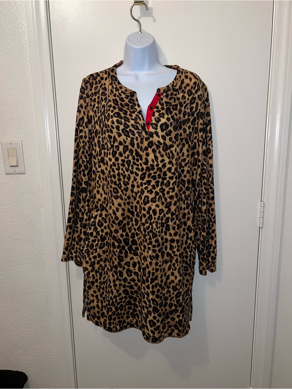 Lauren Ralph Lauren Leopard Print Nightgown Brown and Black